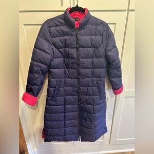 Shanghai Tang Mandarin Collar 80% down long coat in US size 4